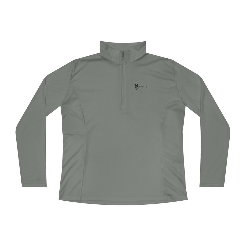 Born Ambitious Ladies Quarter-Zip Pullover - Stylish Activewear for Inspiration and Motivation