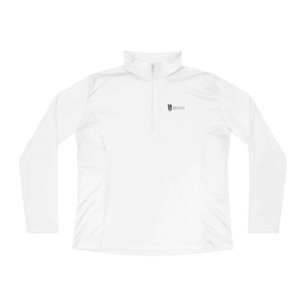 Born Ambitious Ladies Quarter-Zip Pullover - Stylish Activewear for Inspiration and Motivation