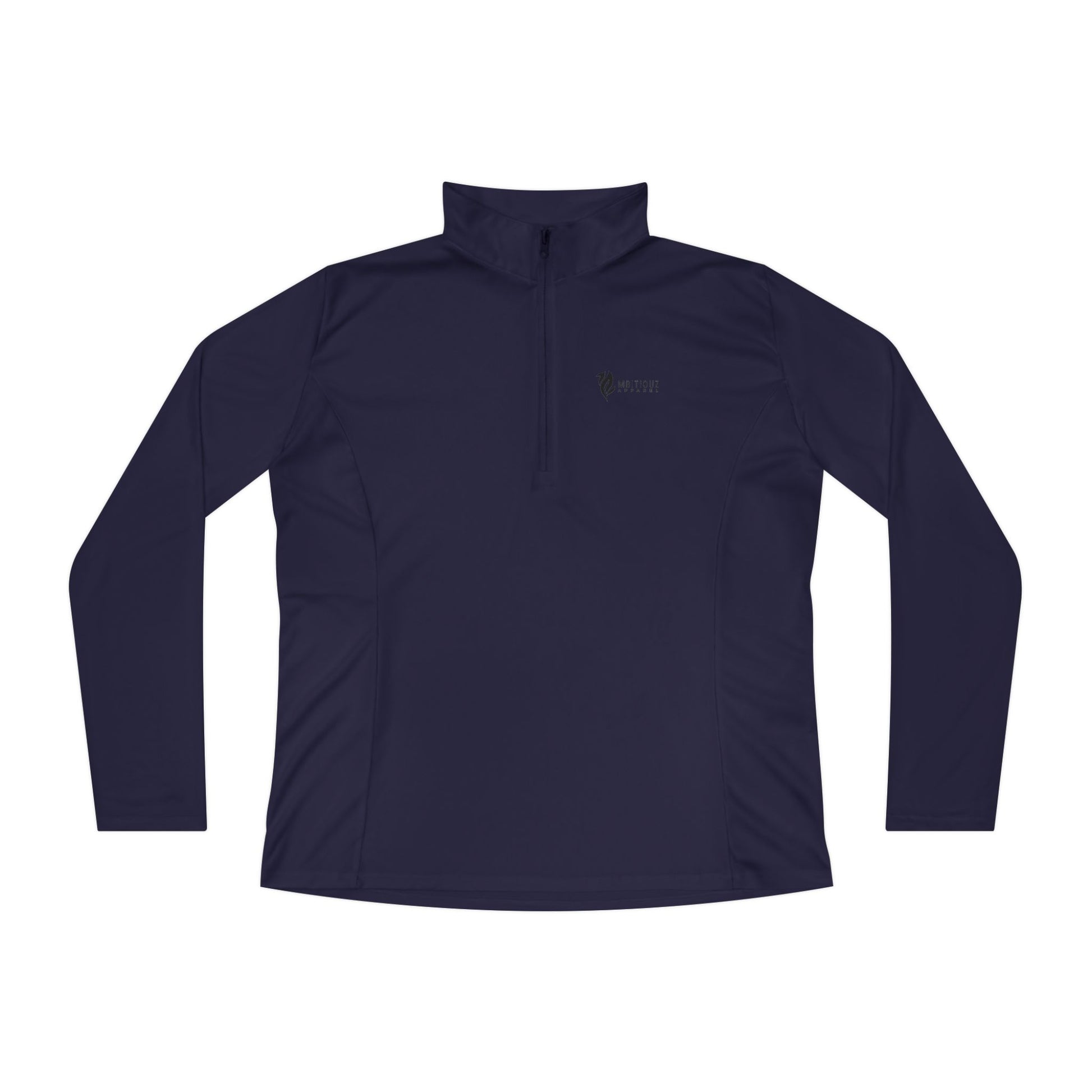 Born Ambitious Ladies Quarter-Zip Pullover - Stylish Activewear for Inspiration and Motivation