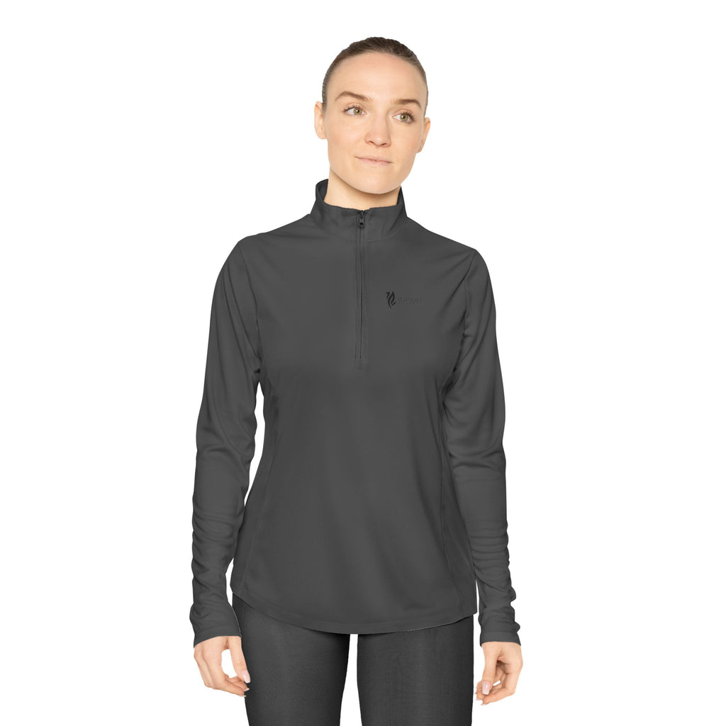 Born Ambitious Ladies Quarter-Zip Pullover - Stylish Activewear for Inspiration and Motivation