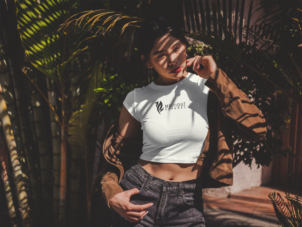 Mbitiouz Women’s Bold Crop Tee – Style with Purpose